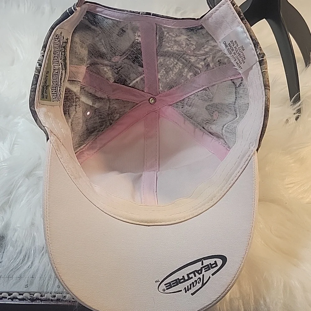 REALTREE Deer Antler Roses Pink‎ Camo Women's Baseball Cap Hat OS